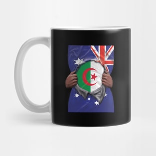 Algeria Flag Australian Flag Ripped - Gift for Algerian From Algeria Mug